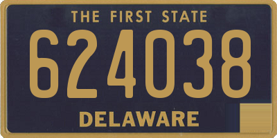 DE license plate 624038