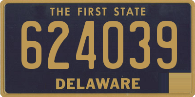 DE license plate 624039