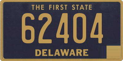 DE license plate 62404