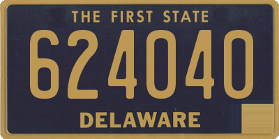 DE license plate 624040