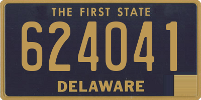 DE license plate 624041