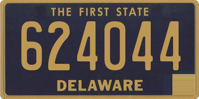 DE license plate 624044