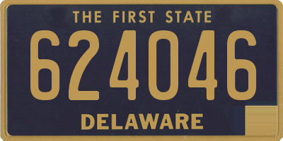 DE license plate 624046