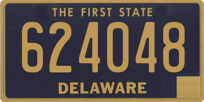 DE license plate 624048