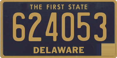 DE license plate 624053