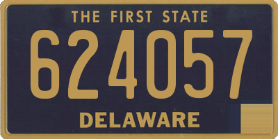 DE license plate 624057