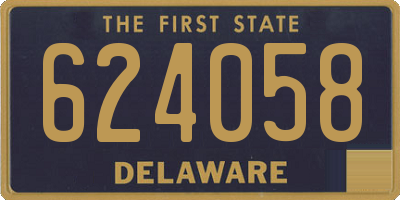DE license plate 624058
