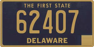 DE license plate 62407