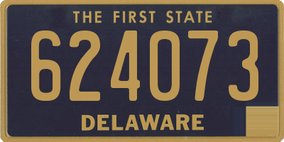 DE license plate 624073