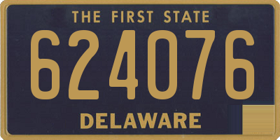 DE license plate 624076