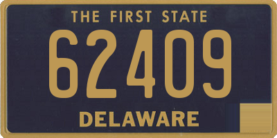 DE license plate 62409