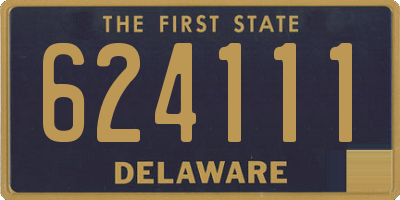 DE license plate 624111