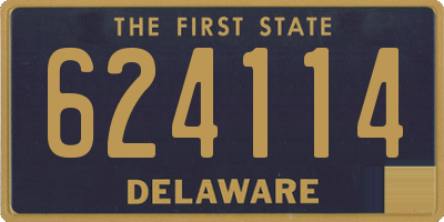DE license plate 624114