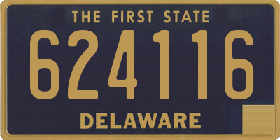 DE license plate 624116