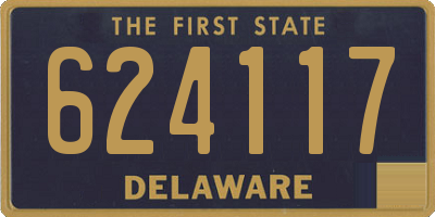 DE license plate 624117