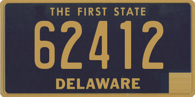 DE license plate 62412
