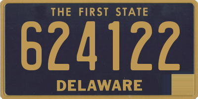 DE license plate 624122