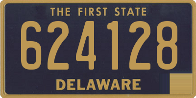 DE license plate 624128