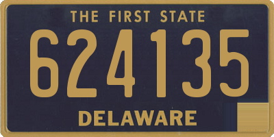 DE license plate 624135