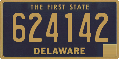DE license plate 624142