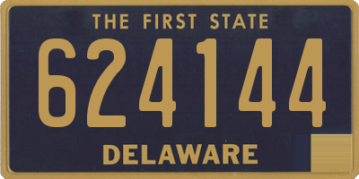 DE license plate 624144