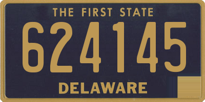 DE license plate 624145