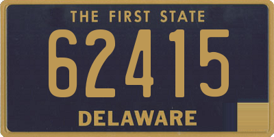 DE license plate 62415