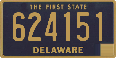 DE license plate 624151