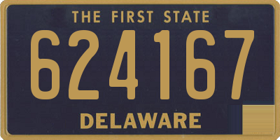 DE license plate 624167