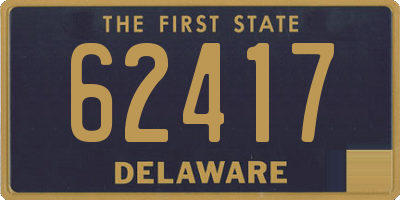 DE license plate 62417