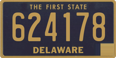 DE license plate 624178
