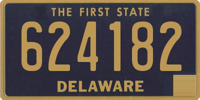 DE license plate 624182
