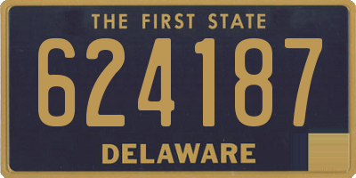 DE license plate 624187