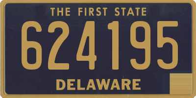 DE license plate 624195