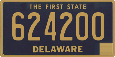 DE license plate 624200