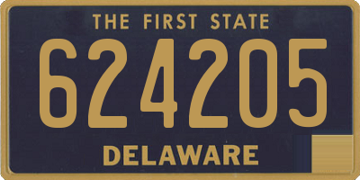 DE license plate 624205