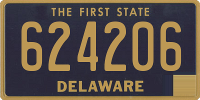 DE license plate 624206