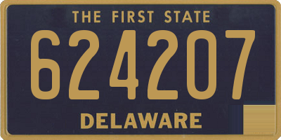 DE license plate 624207