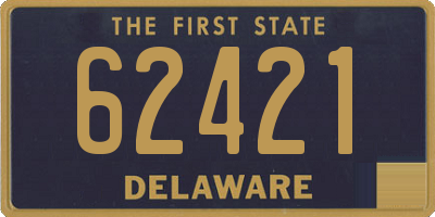 DE license plate 62421