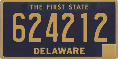 DE license plate 624212
