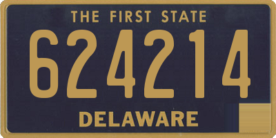 DE license plate 624214