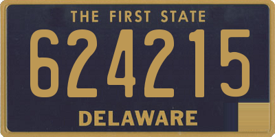 DE license plate 624215