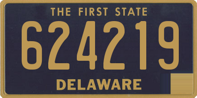 DE license plate 624219