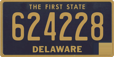 DE license plate 624228