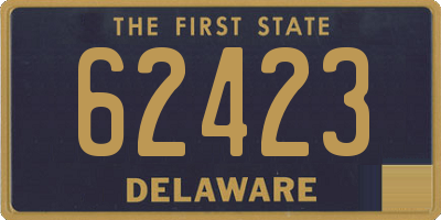 DE license plate 62423