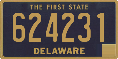 DE license plate 624231