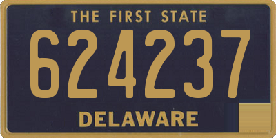 DE license plate 624237