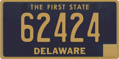 DE license plate 62424