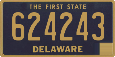DE license plate 624243