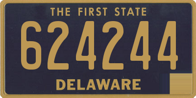 DE license plate 624244